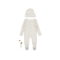 The Printed Romper + Hat Set - Meri Sea