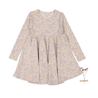 The Printed Long Sleeve Dress - Chloe