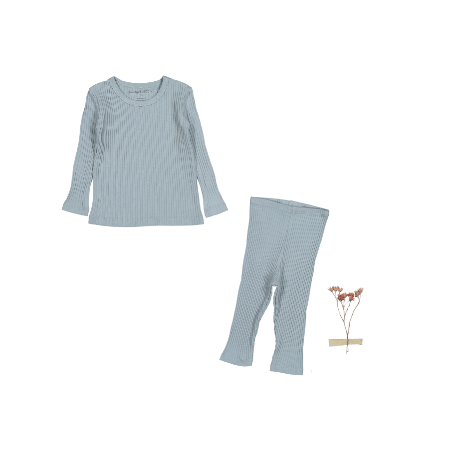 The Legging Set - Ocean Ribbed