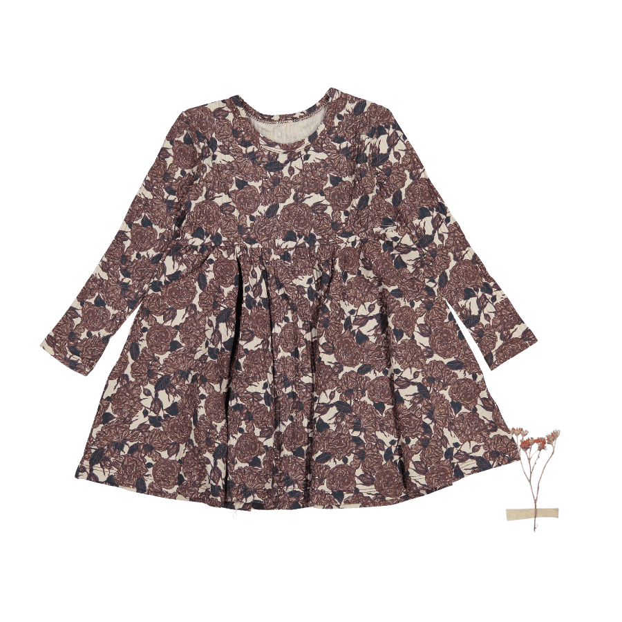 The Printed Long Sleeve Dress - Flora