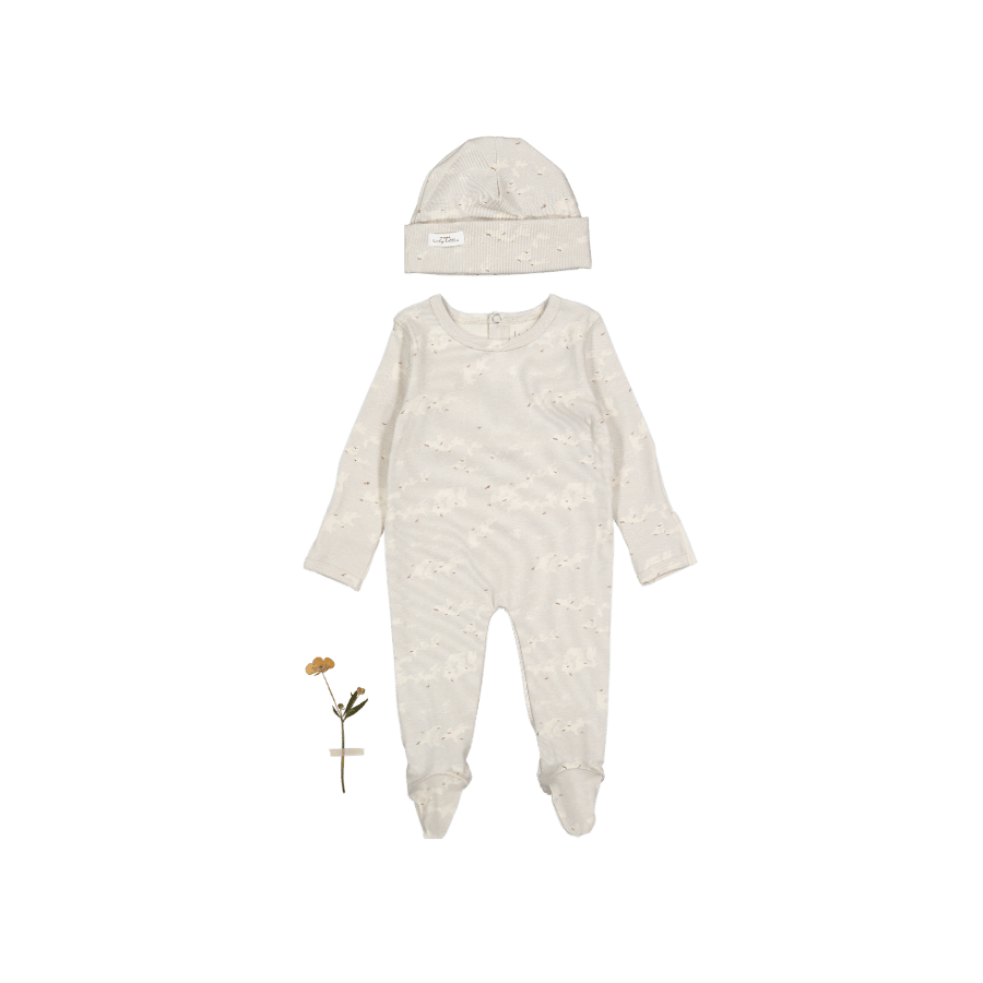 The Printed Romper + Hat Set - Midair