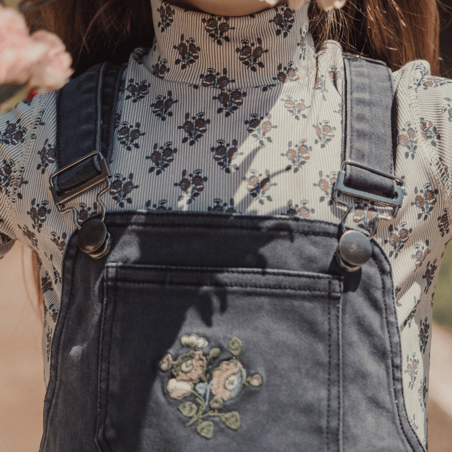 The Denim Dress - Vintage Rose