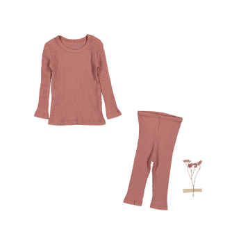 The Legging Set - Rosewood Ribbed