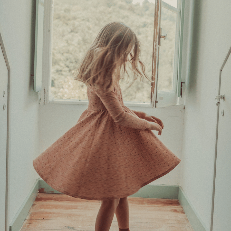 The Printed Long Sleeve Dress - Dutch Shoes