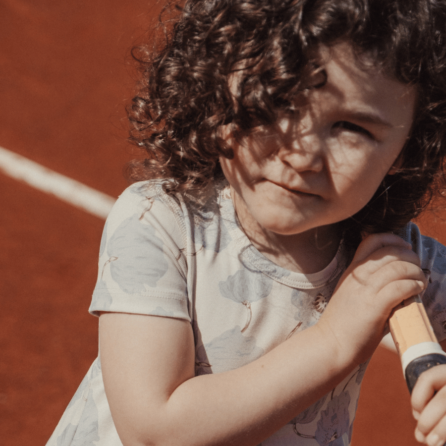 The Printed Long Sleeve Tee - Camellia