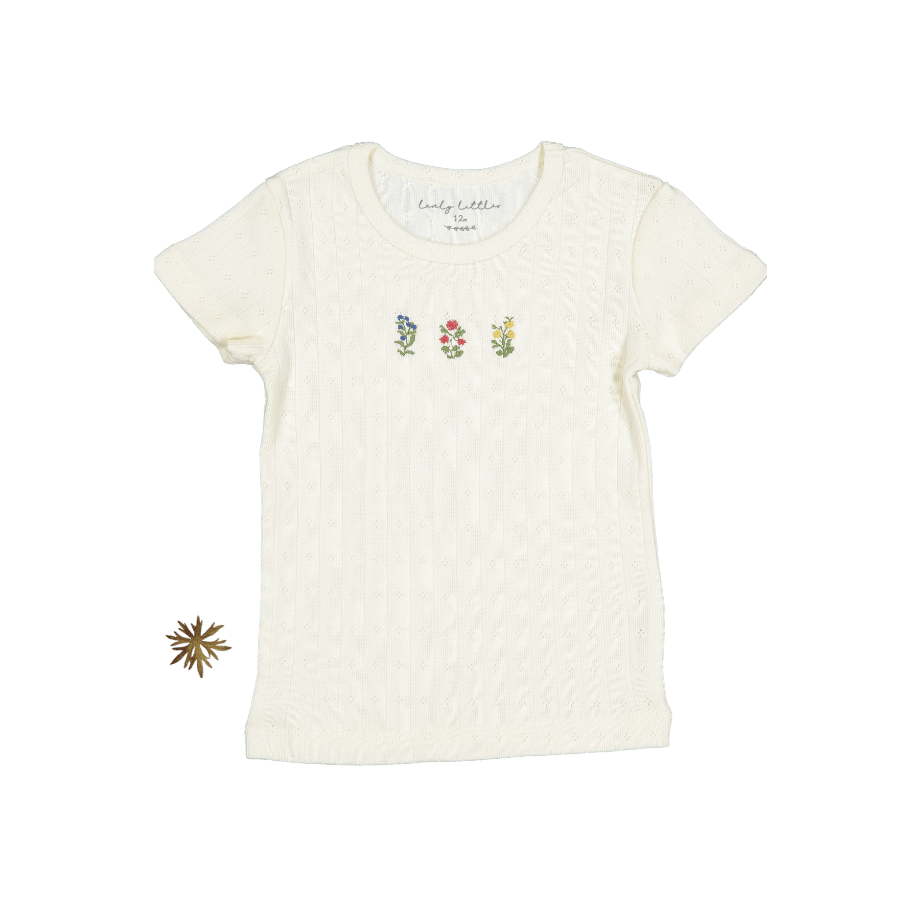 The Embroidered Short Sleeve Tee - Esme