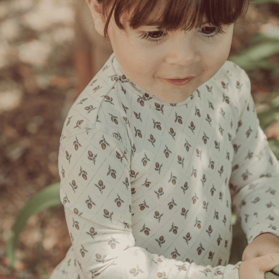 The Printed Turtleneck - Vintage Acorn
