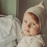 The Printed Pixie Bonnet - Heirloom Bow