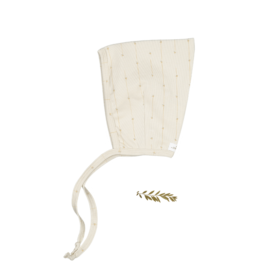 The Printed Pixie Bonnet - Emery Peach