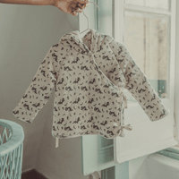 The Baby Jacket - Burgundy Vintage Leaf