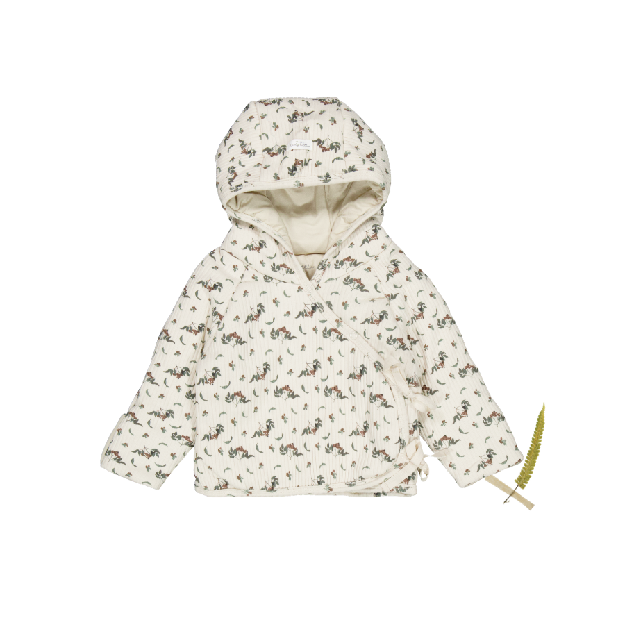 The Baby Jacket - Burgundy Vintage Leaf