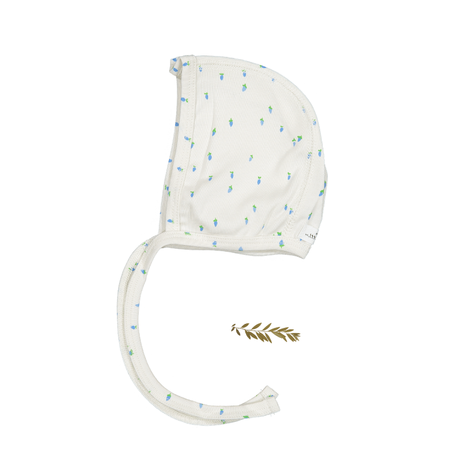 The Printed Bonnet - Raspberry Blue