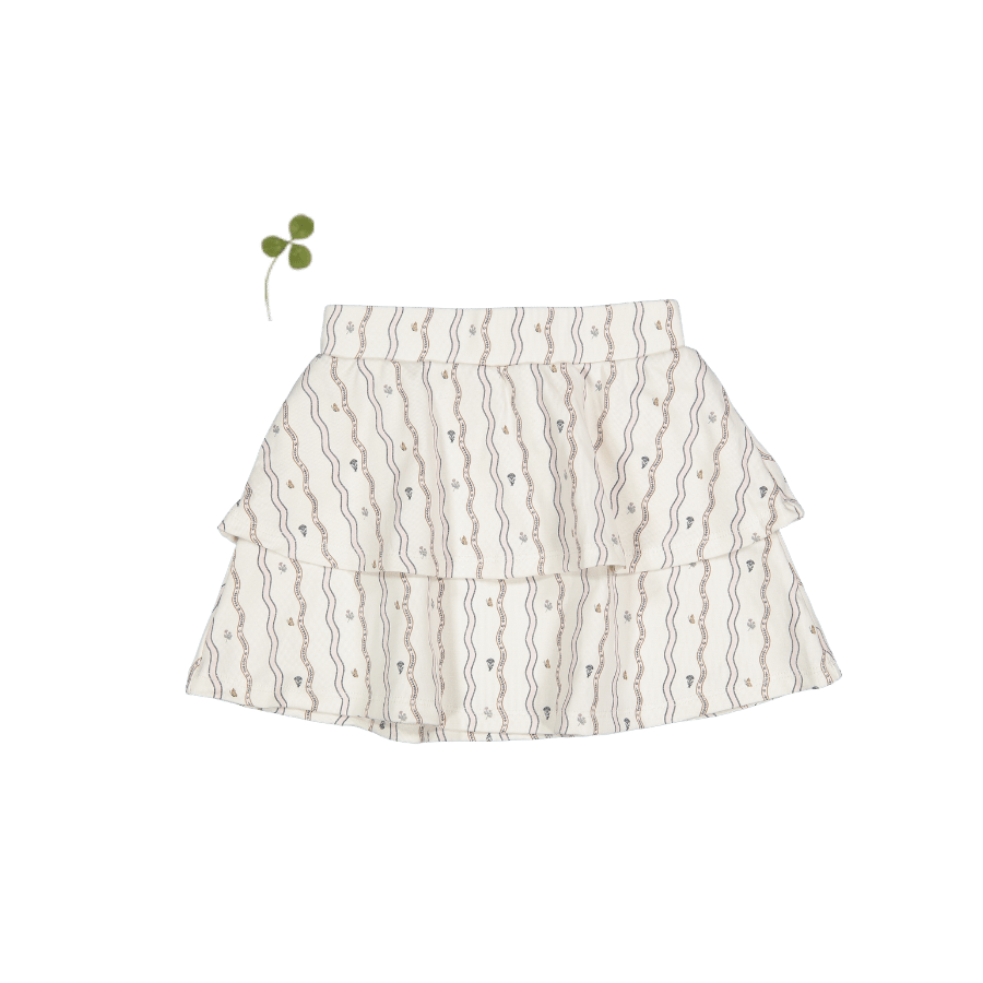The Denim Tiered Skirt- Meri Flora