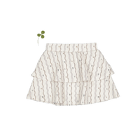 The Denim Tiered Skirt- Meri Flora