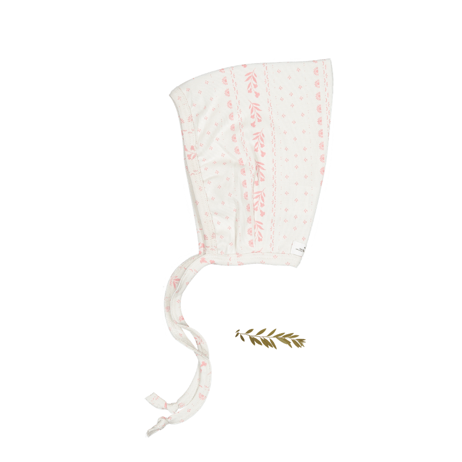 The Printed Pixie Bonnet - Pink Tapestry