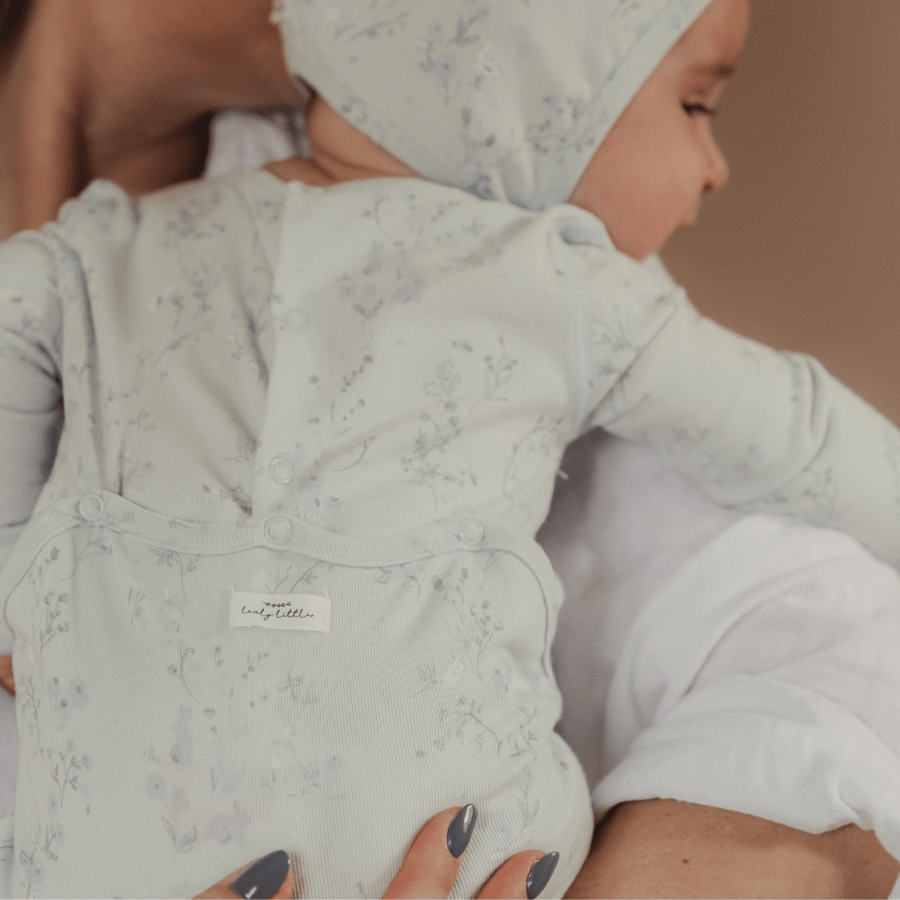 The Printed Pixie Bonnet - Joy Blue