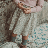 The Corduroy Skirt - Lila Floral