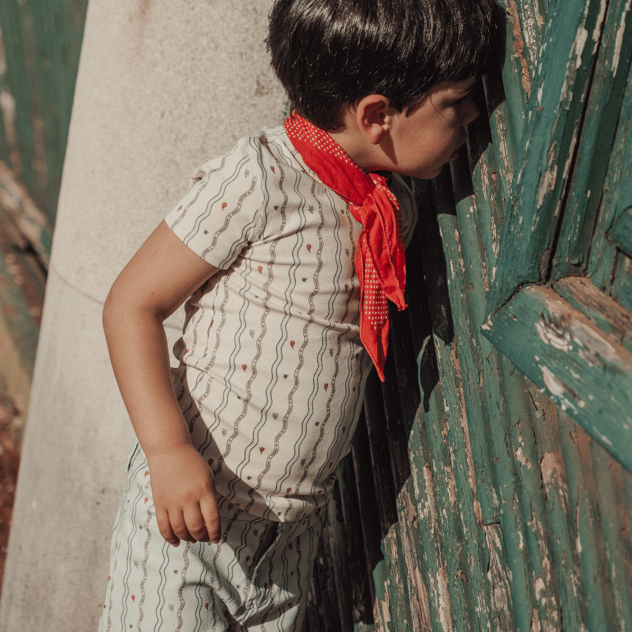 The Printed Short Sleeve Tee - Meri Sea