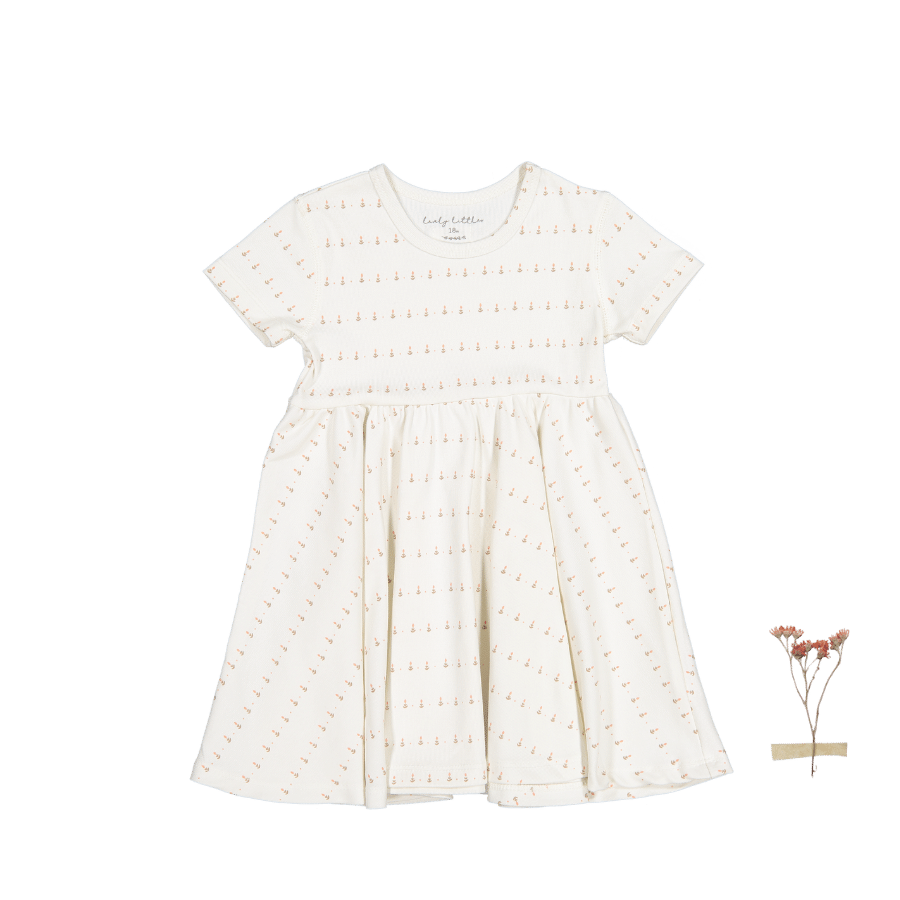 The Printed Short Sleeve Dress - Mini Tulip
