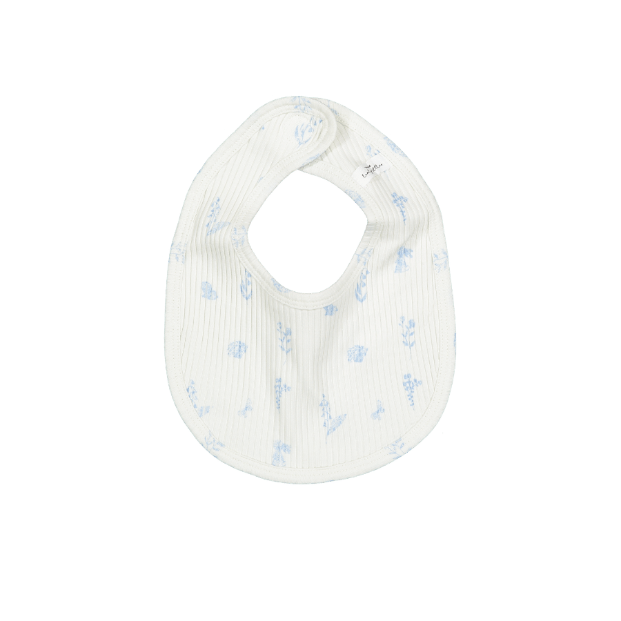 The Printed Bib - Meadow Blue