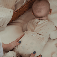 The Printed Romper + Bonnet + Blanket Set - Emery Peach