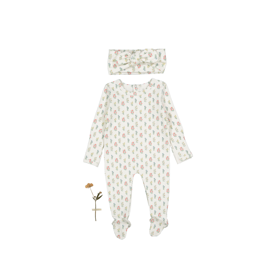 The Printed Romper + Headband Set - Esme