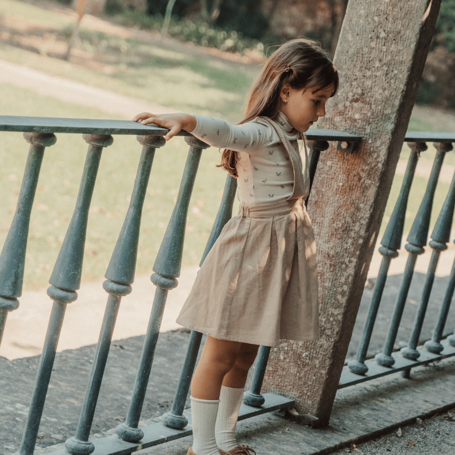 The Corduroy Dress - Beige 6y The Corduroy Dress - Beige 6y