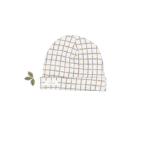 The Printed Hat - White Checkered