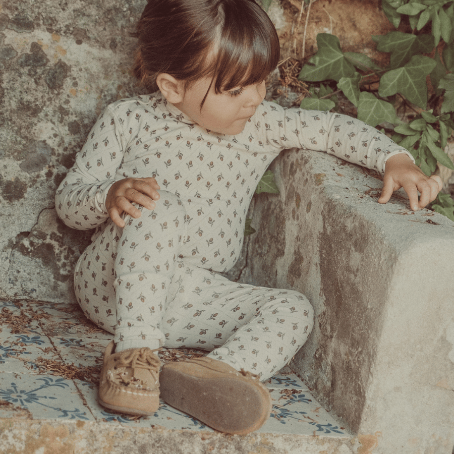 The Printed Turtleneck - Vintage Acorn