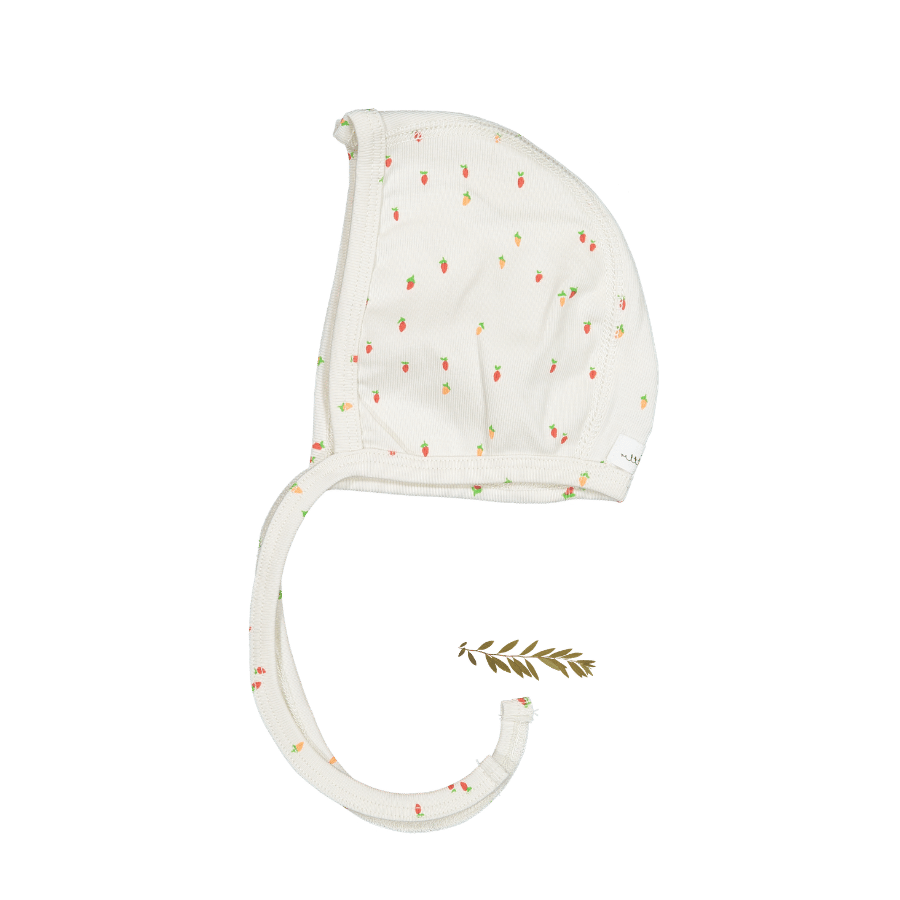 The Printed Bonnet - Raspberry Red