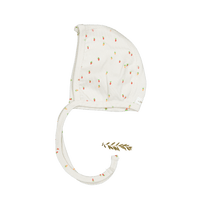 The Printed Bonnet - Raspberry Red