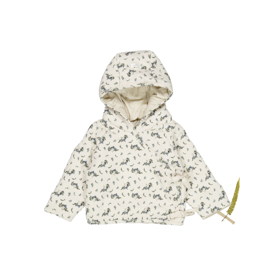 The Baby Jacket - Blue Vintage Leaf