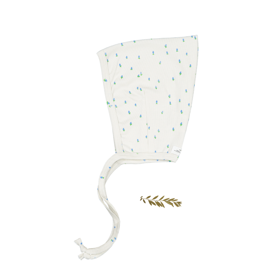 The Printed Pixie Bonnet - Raspberry Blue