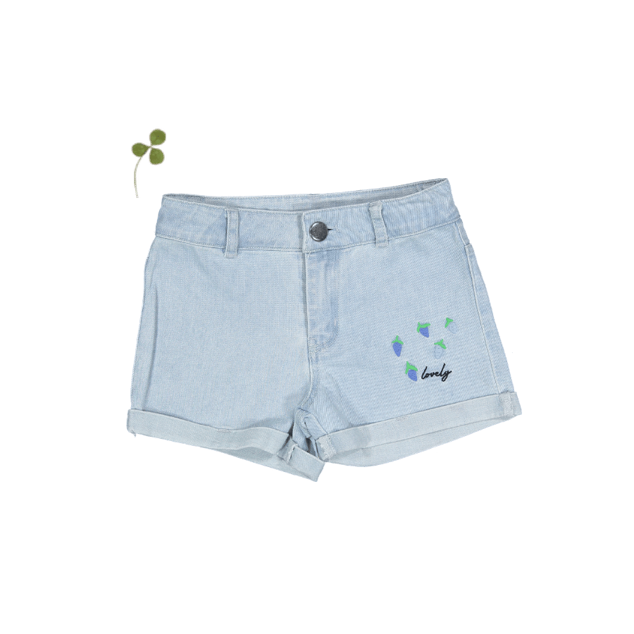 The Denim Short - Raspberry Blue