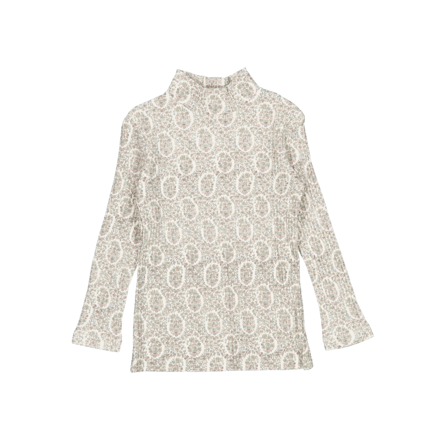 The Printed Turtleneck - Lila Floral