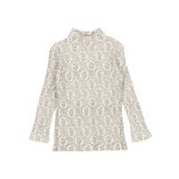 The Printed Turtleneck - Lila Floral