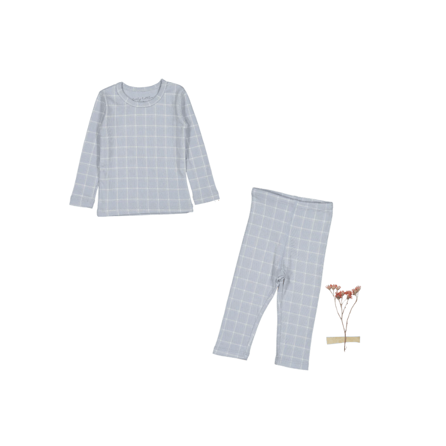 The Legging Set - Blue Grid