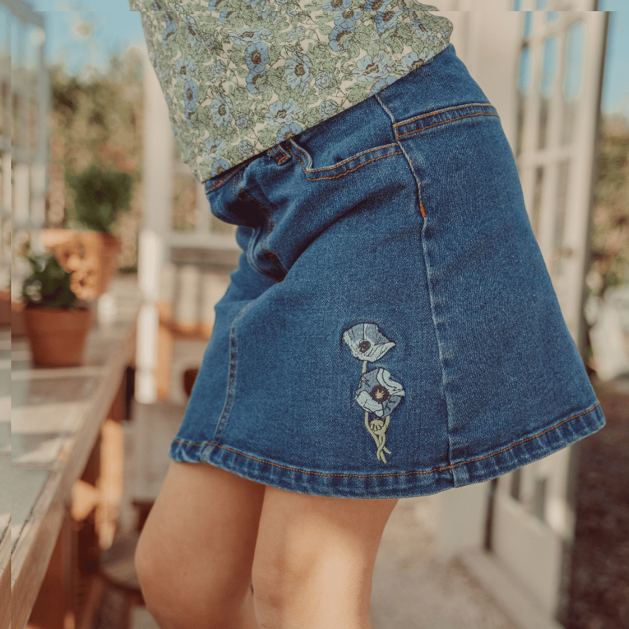 The Denim Skirt - Pansy