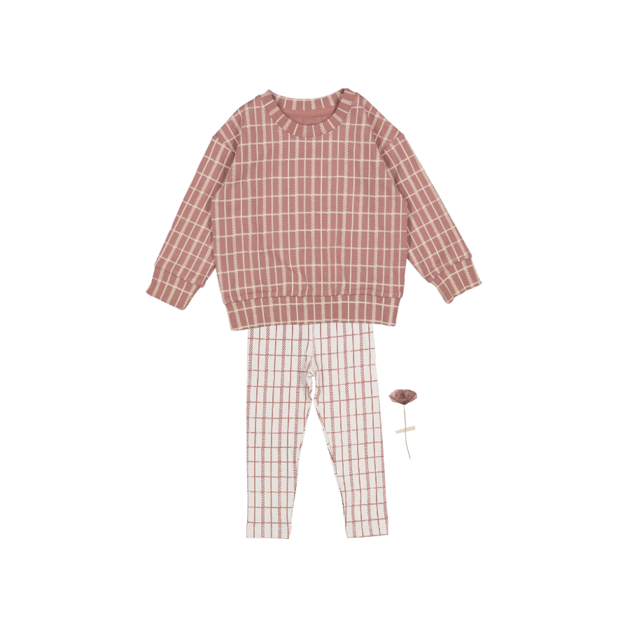 The Sweatshirt Set - Mauve Check