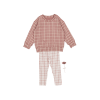 The Sweatshirt Set - Mauve Check