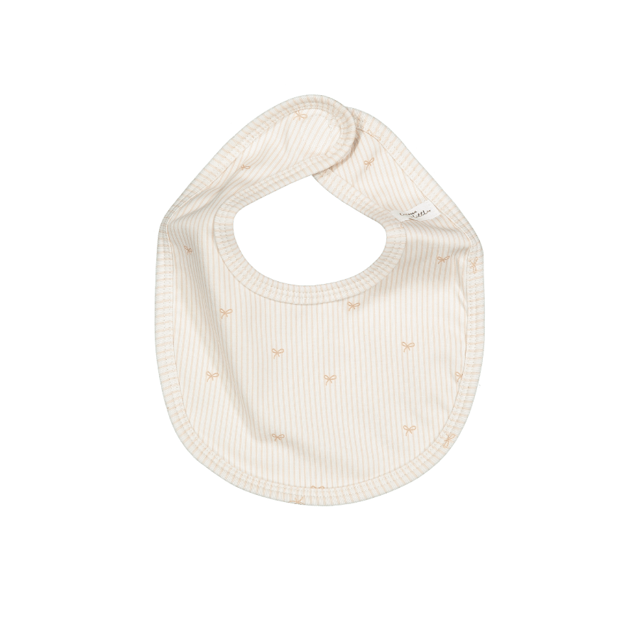 The Printed Bib - Pink Bow