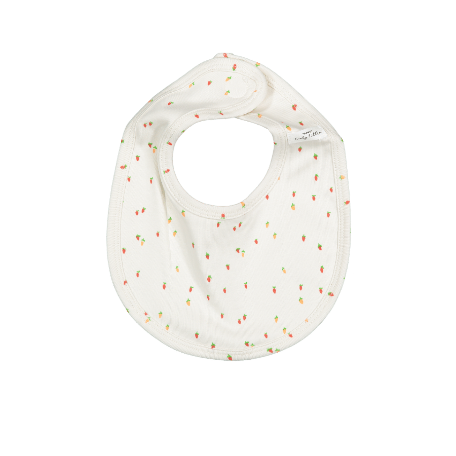 The Printed Bib - Raspberry Red