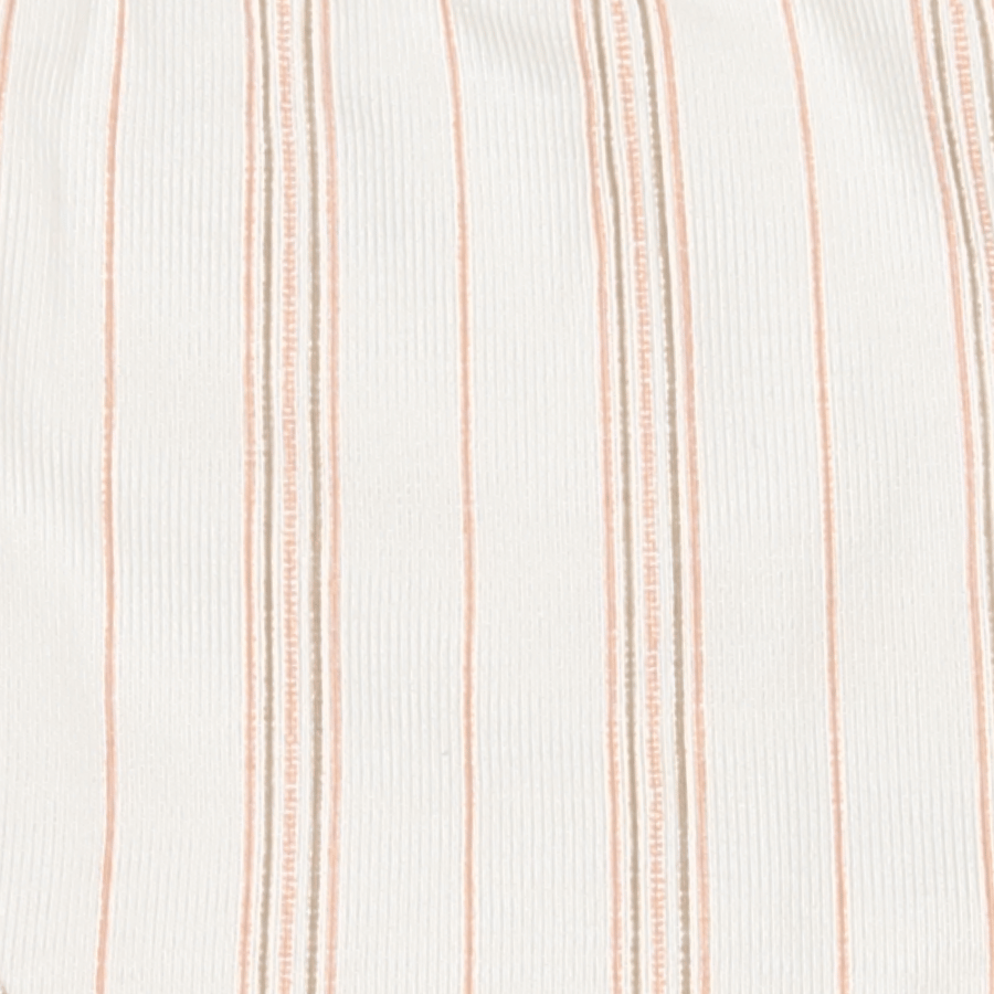 The Printed Short Sleeve Dress - Rose Stripe