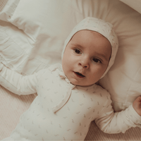 The Printed Romper - Soft Bird