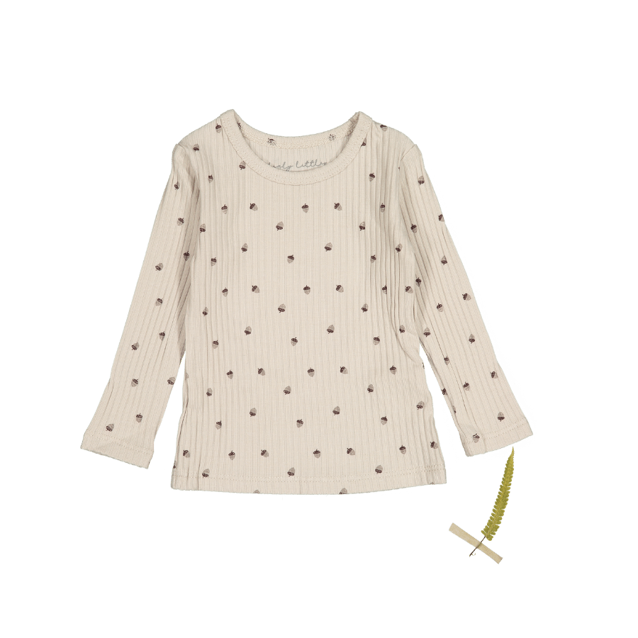 The Printed Long Sleeve Tee - Acorn – Lovely Littles