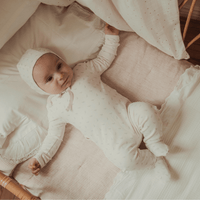 The Printed Romper - Soft Bird