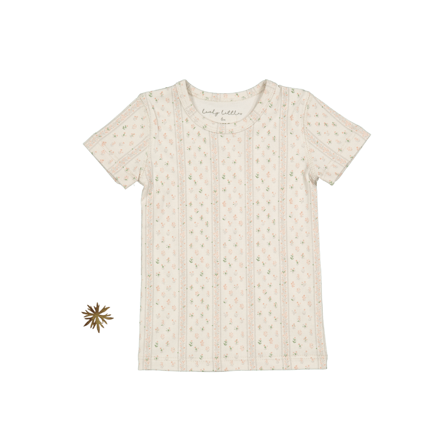 The Printed Short Sleeve Tee - Lux Pink