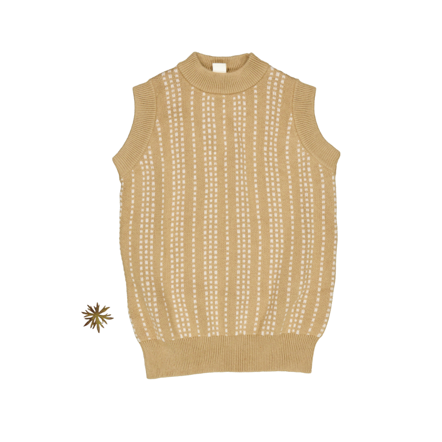 The Knit Vest - Golden