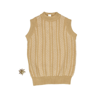 The Knit Vest - Golden
