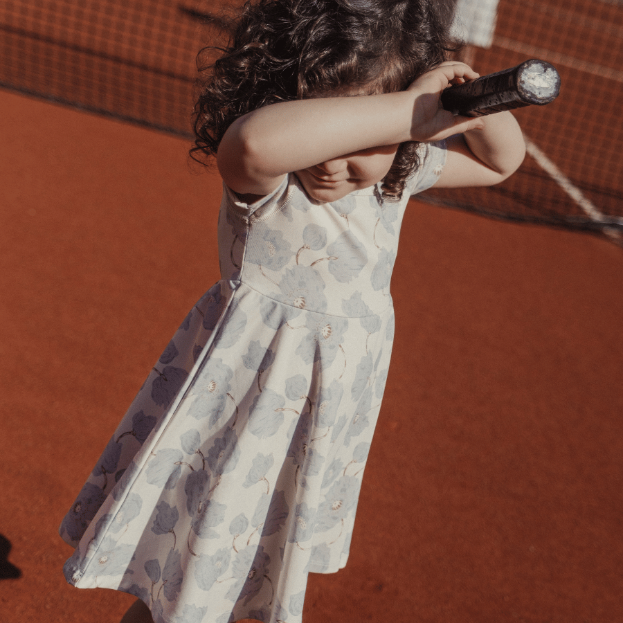 The Printed Short Sleeve Dress - Camellia